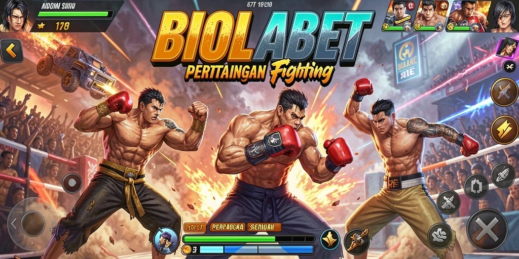 Screenshot dari gameplay Fighting yang mendebarkan di BIOLABET.