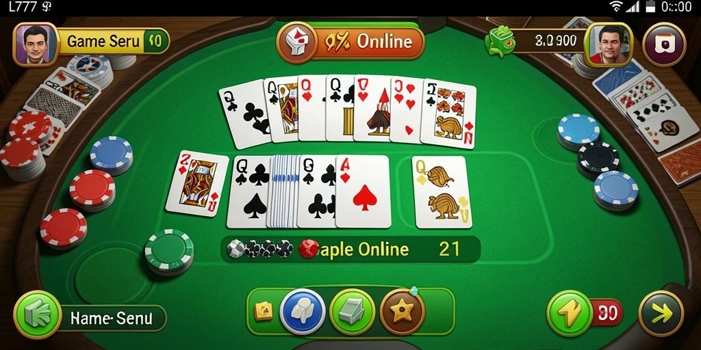 Tampilan gameplay L777 yang memukau dalam permainan Gaple.