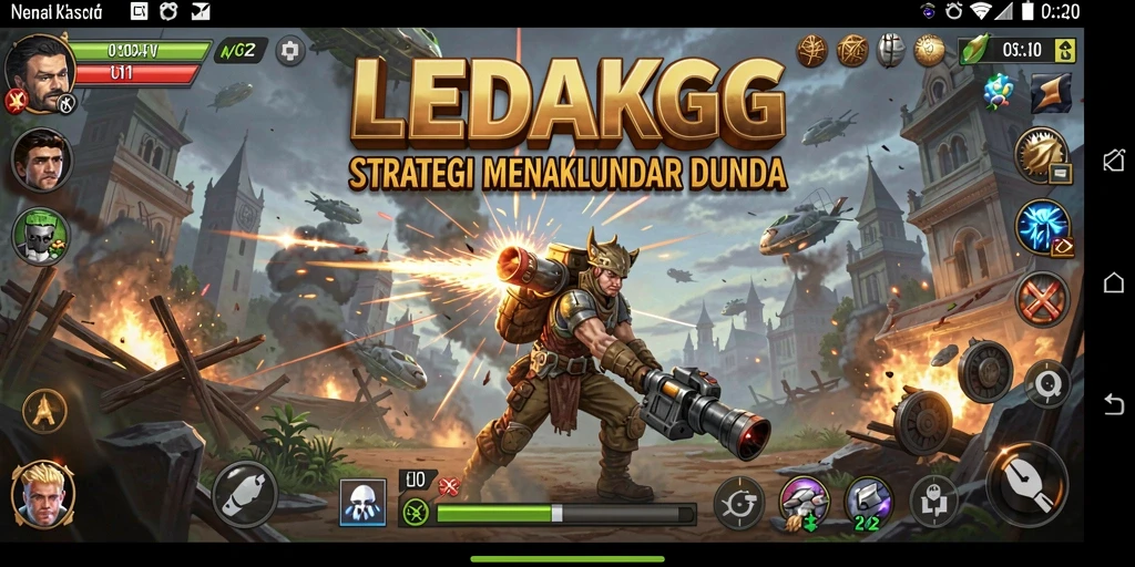 Tampilan gameplay strategi yang menarik di LEDAKGG.