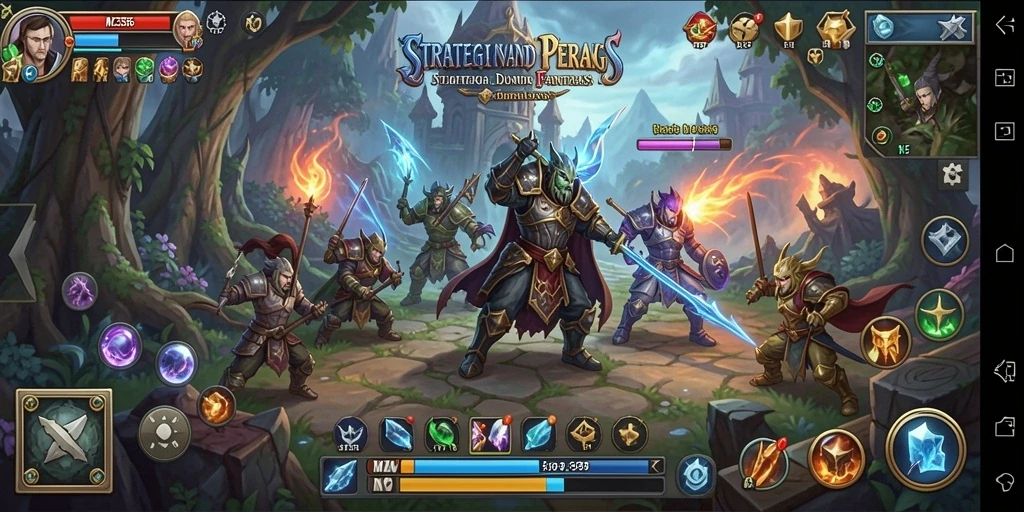 Tampilan gameplay MZ356 dengan pertarungan dinamis dan pembangunan strategis.