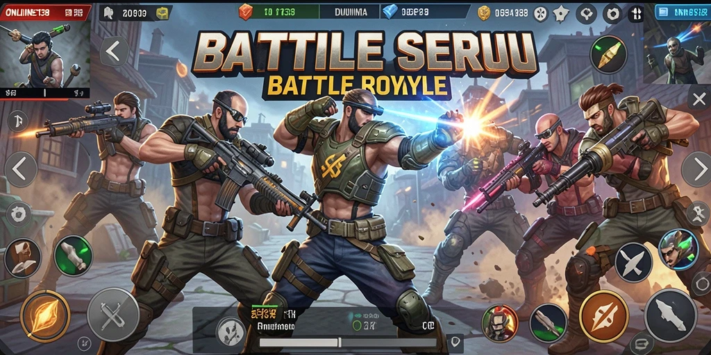 Tampilan seru dari gameplay <strong>ONLINE138</strong> di arena Battle Royale.