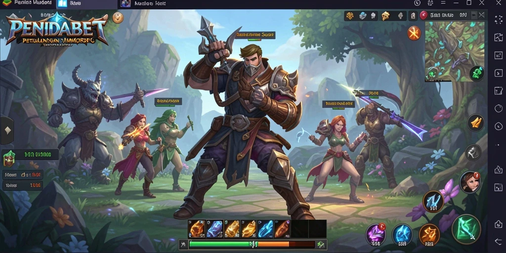 Tangkapan layar gameplay PENIDABET menampilkan petualangan seru di dunia fantasi.