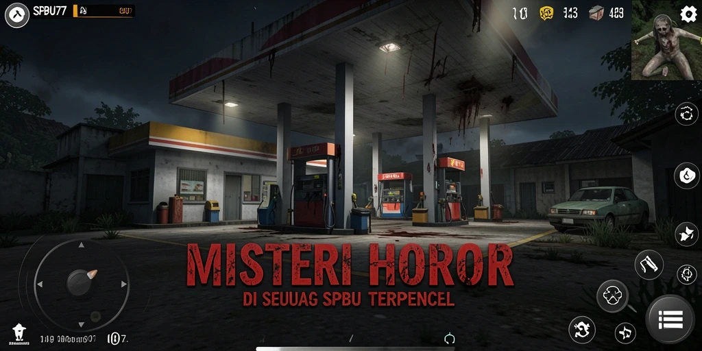 Gameplay SPBU77 yang menegangkan di dalam SPBU yang misterius.