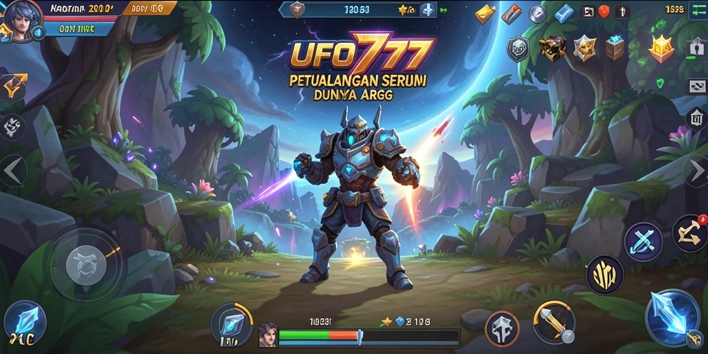 Menunjukkan pertempuran epik dan eksplorasi dunia dalam UFO777.