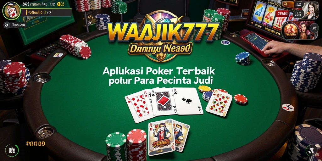 Screenshot gameplay WAJIK777 menampilkan aksi poker yang mendebarkan.